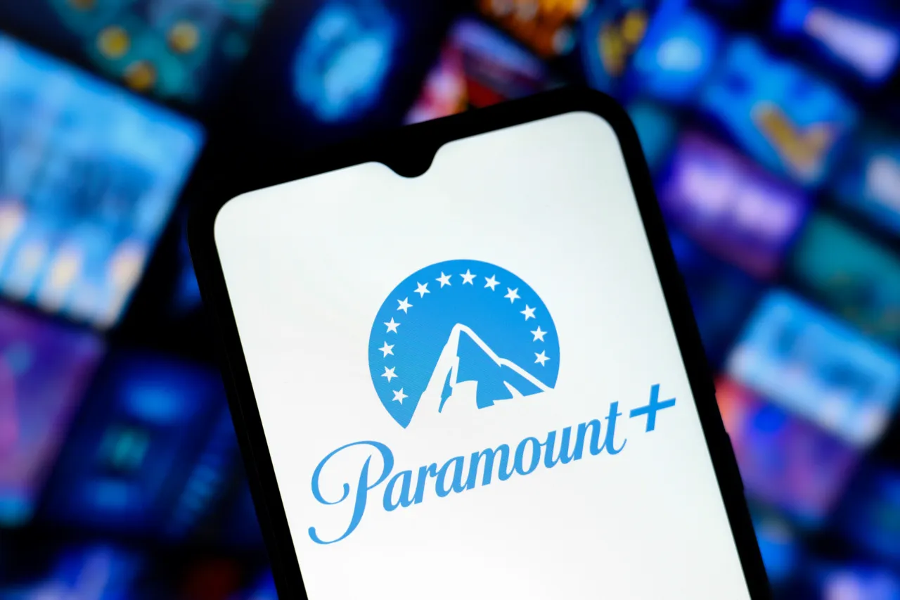 The Paramount Plus logo appears on the screen of a smartphone in Reno, United States, on December 15, 2024. (Photo by Jaque Silva/NurPhoto via Getty Images)