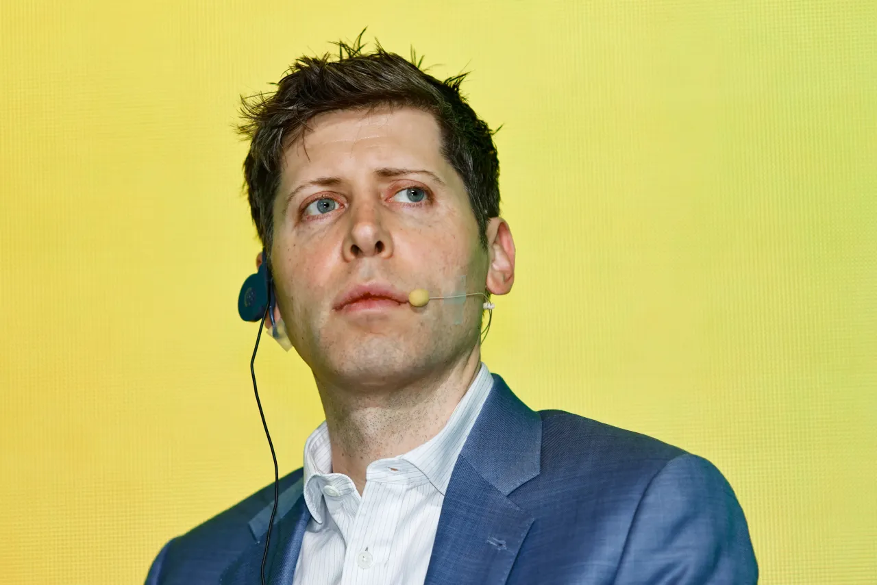 Sam Altman speaks a conference in Seoul, South Korea, on February 4, 2025. (Photo by Chris Jung/NurPhoto via Getty Images)