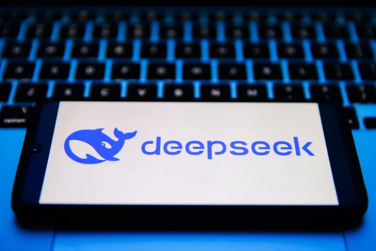 Deepseek logo is screened on a mbolie phone for illustration photo in Krakow, Poland on February 17th, 2025.