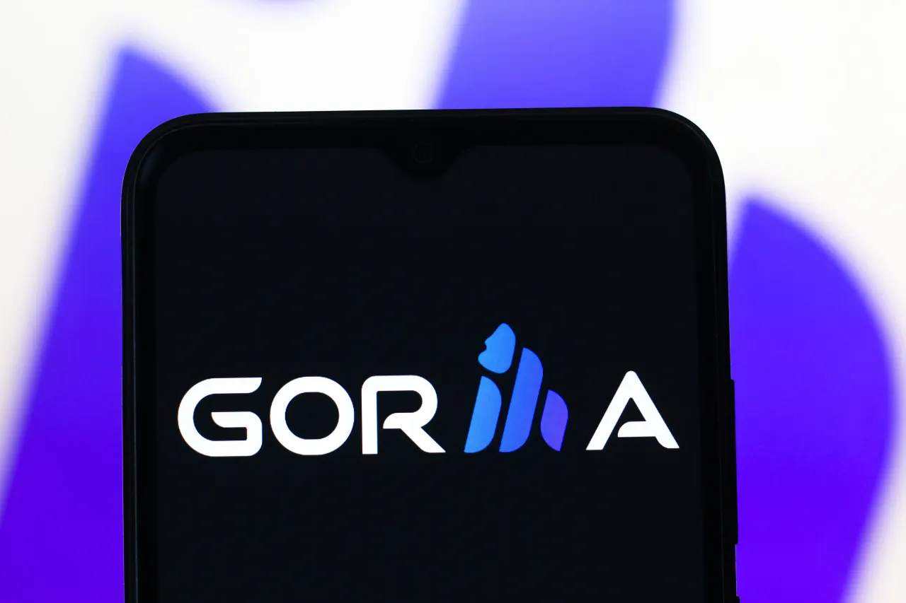 In this photo illustration, the Gorilla Technology logo is seen displayed on a smartphone screen. (Photo Illustration by Thomas Fuller/SOPA Images/LightRocket via Getty Images)
