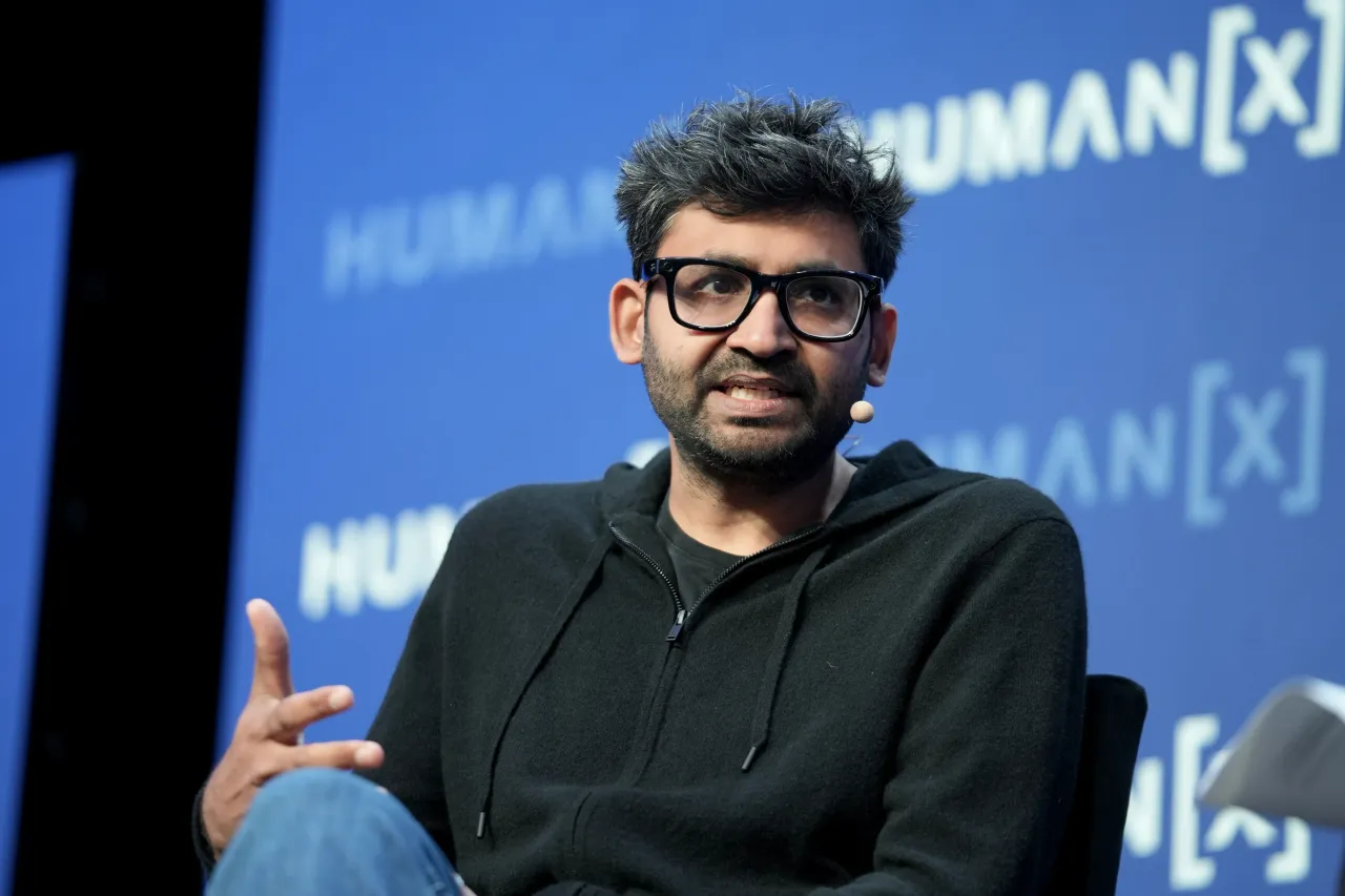 Parag Agrawal speaks onstage at a conference in Las Vegas on March 10, 2025. (Photo by Big Event Media/Getty Images for HumanX Conference)