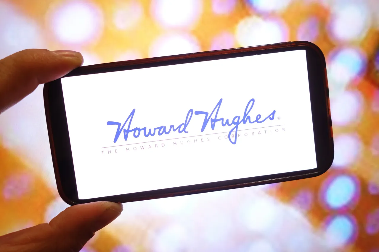 POLAND - 2025/04/26: In this photo illustration, the Howard Hughes Holdings company logo is seen displayed on a smartphone screen. (Photo Illustration by Piotr Swat/SOPA Images/LightRocket via Getty Images)