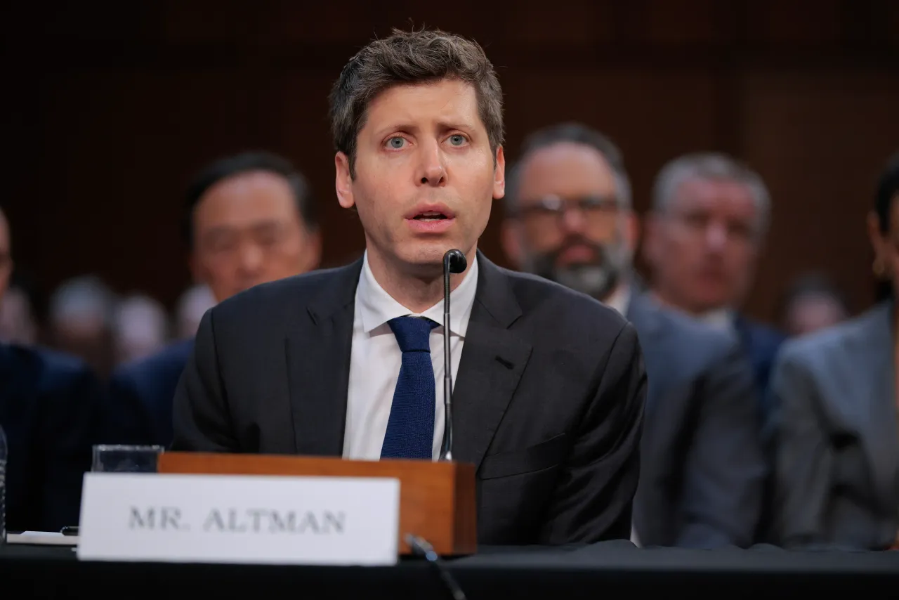 OpenAI CEO Sam Altman testifies before a Senate committee at the Capitol Hill on May 08, 2025 in Washington, DC. (Photo by Chip Somodevilla/Getty Images)