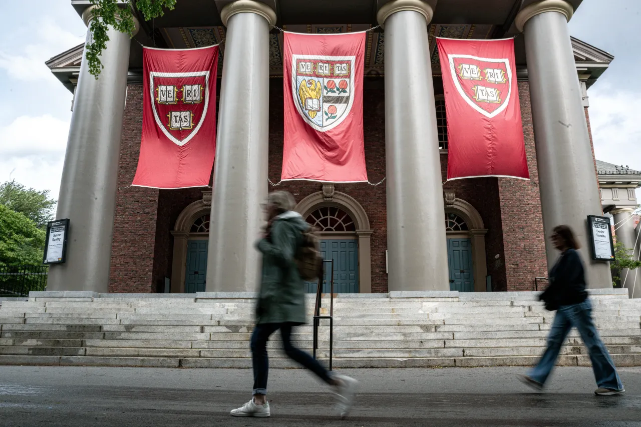 The Harvard University campus in Cambridge, Massachusetts. Microsoft has reportedly signed a deal with Harvard Medical School to use its health content for its Copilot AI tool. (Photo by Zhu Ziyu/VCG via Getty Images)