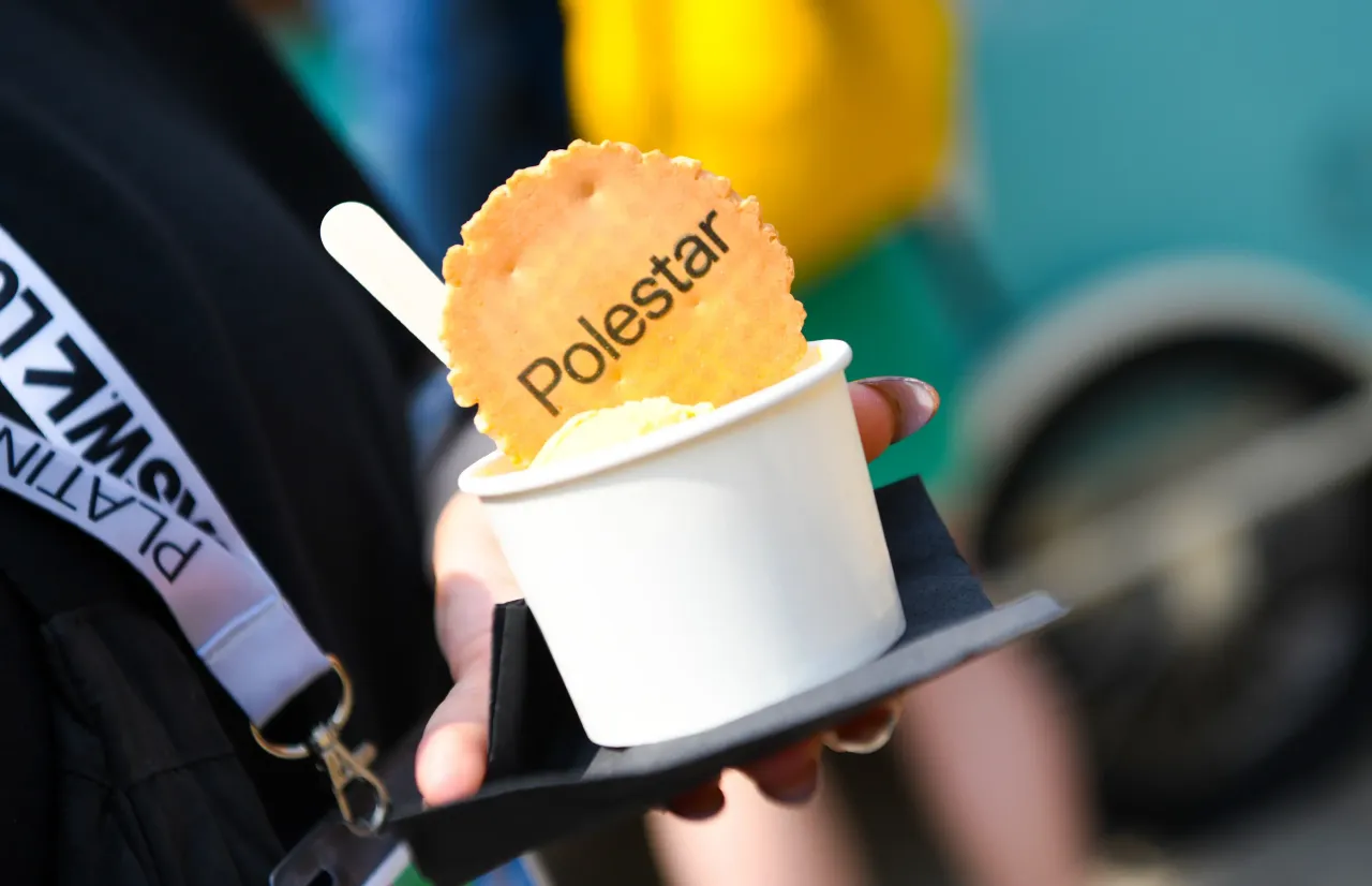 A general view of Polestar branded Ice cream during day three of SXSW London 2025 at Truman Brewery on June 04, 2025 in London, England. (Photo by Antony Jones/Getty Images for SXSW London)