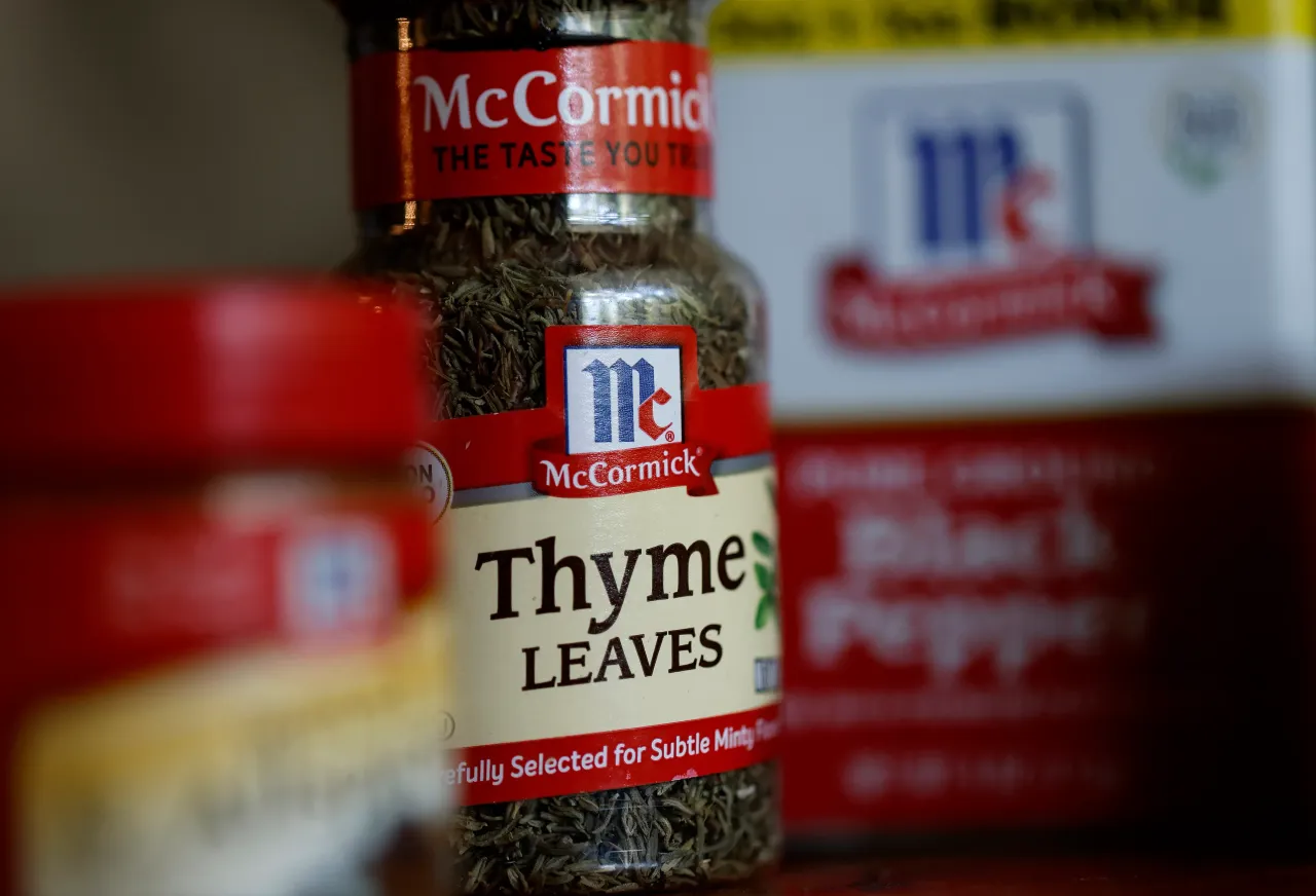 McCormick spices displayed at a San Anselmo, California store on June 26, 2025. (Photo Illustration by Justin Sullivan/Getty Images)