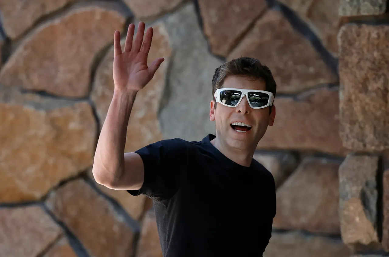 Sam Altman arrives for the Allen & Company Sun Valley Conference on July 8, 2025 in Sun Valley, Idaho. (Source: Getty Images)