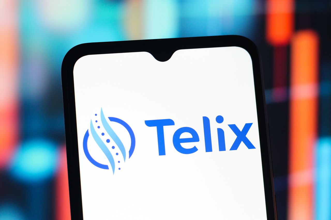 In this photo illustration, the Telix Pharmaceuticals logo is seen displayed on a smartphone screen. (Photo Illustration by Thomas Fuller/SOPA Images/LightRocket via Getty Images)
