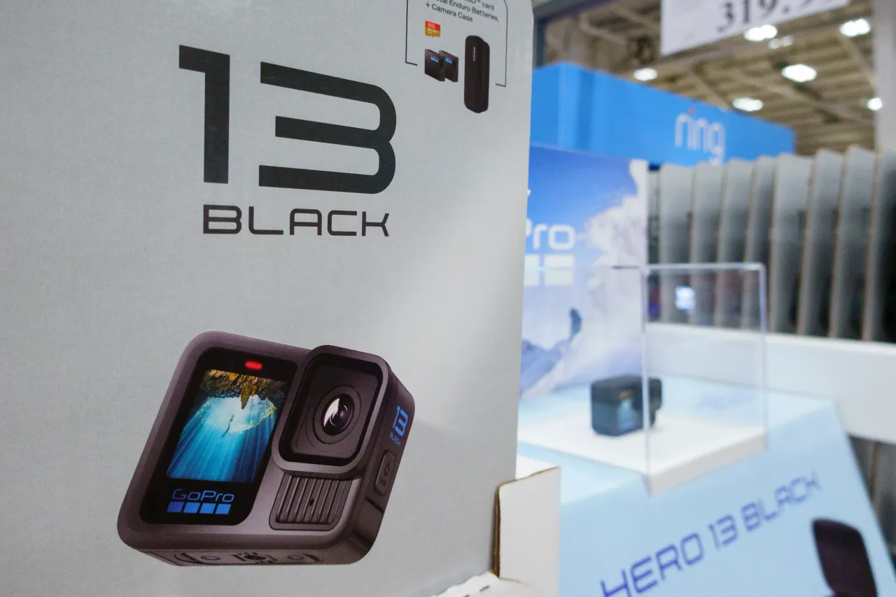 A GoPro HERO 13 Black displayed at a store on July 19, 2025 in San Diego, California. (Photo by Kevin Carter/Getty Images)