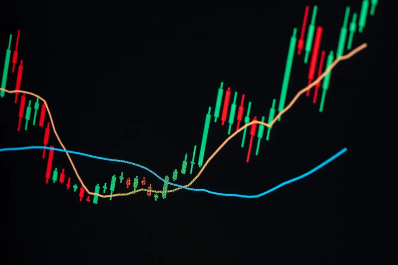 A candlestick chart can be seen in a trading platform on a smartphone. Top U.S. firms announced record buybacks this year. (Photo by Silas Stein/picture alliance via Getty Images)