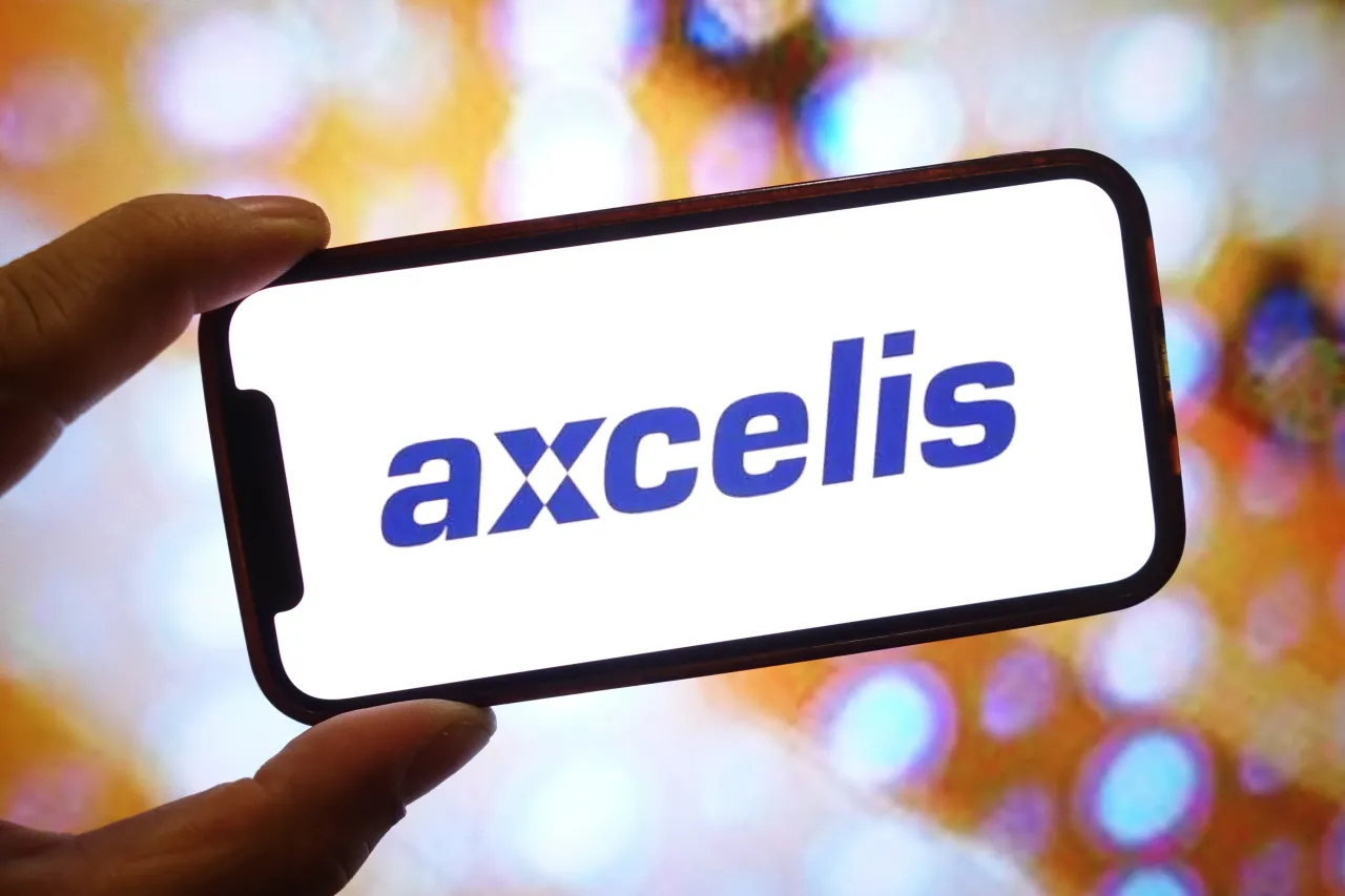 In this photo illustration, an Axcelis Technologies company logo is seen displayed on a smartphone screen. (Photo Illustration by Piotr Swat/SOPA Images/LightRocket via Getty Images)