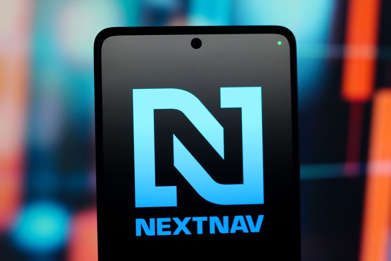 In this photo illustration, the NextNav (Next Nav) logo is seen displayed on a smartphone screen. (Photo Illustration by Thomas Fuller/SOPA Images/LightRocket via Getty Images)