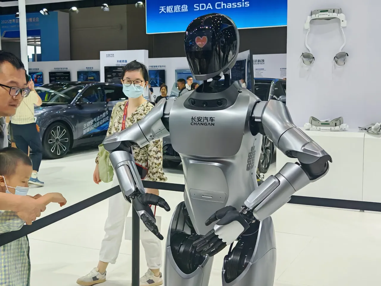A robot at at the 2025 World Intelligent Industry Expo in Chongqing, China, on September 6, 2025. (Photo by Costfoto/NurPhoto via Getty Images)
