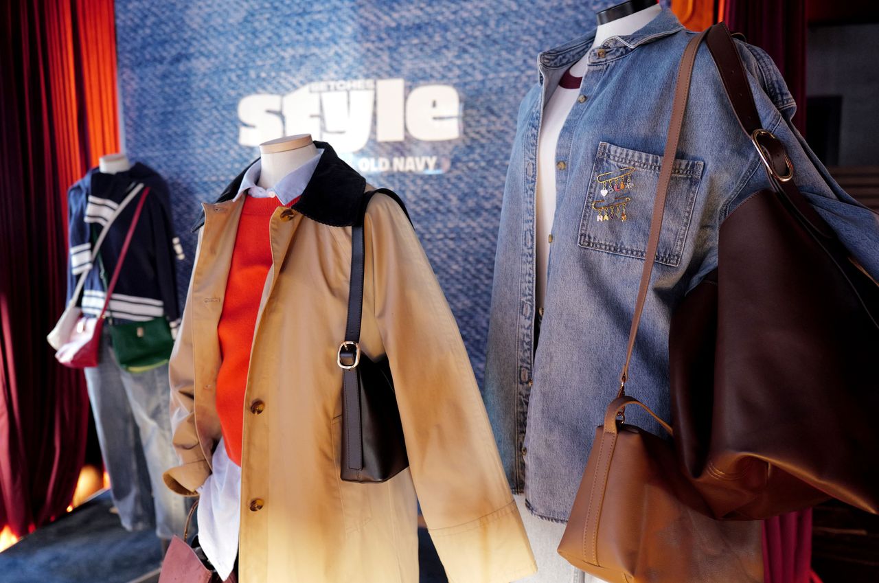 Clothing on display during the Betches Style Launch Party presented by Old Navy.