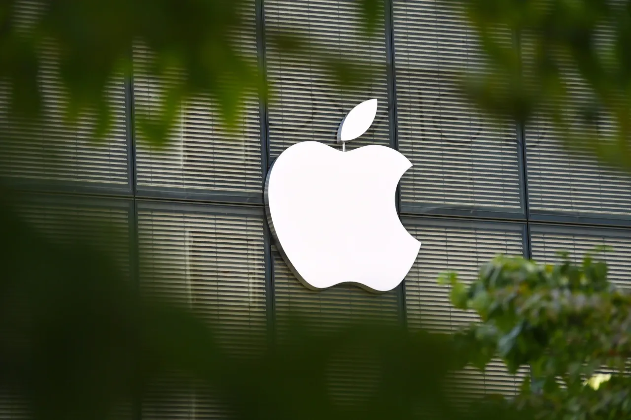 The Apple logo seen on a flagship store in Shanghai, China, on June 26, 2026. (Photo by Costfoto/NurPhoto via Getty Images)