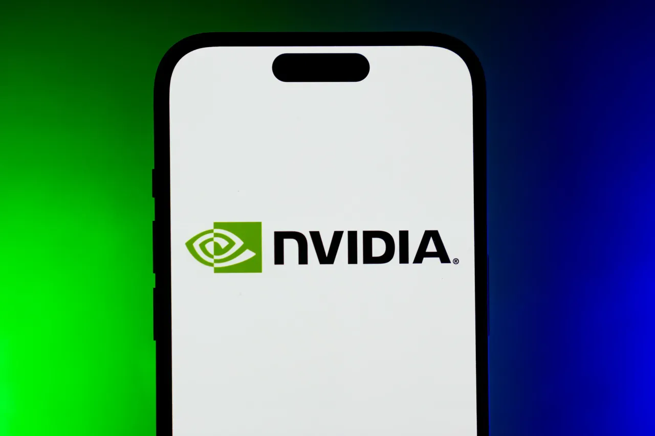 Nvidia logo on a mobile phone screen. The chip major plans to invest $2 billion in Elon Musk's xAI. (Photo by Omer Taha Cetin/Anadolu via Getty Images)