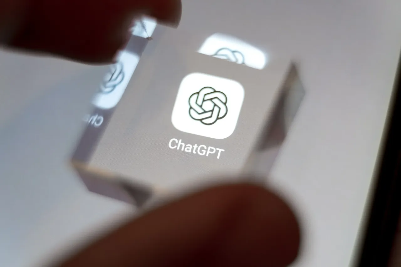 The ChatGPT application appears on a smartphone screen. (Photo Illustration by Nikolas Kokovlis/NurPhoto via Getty Images)