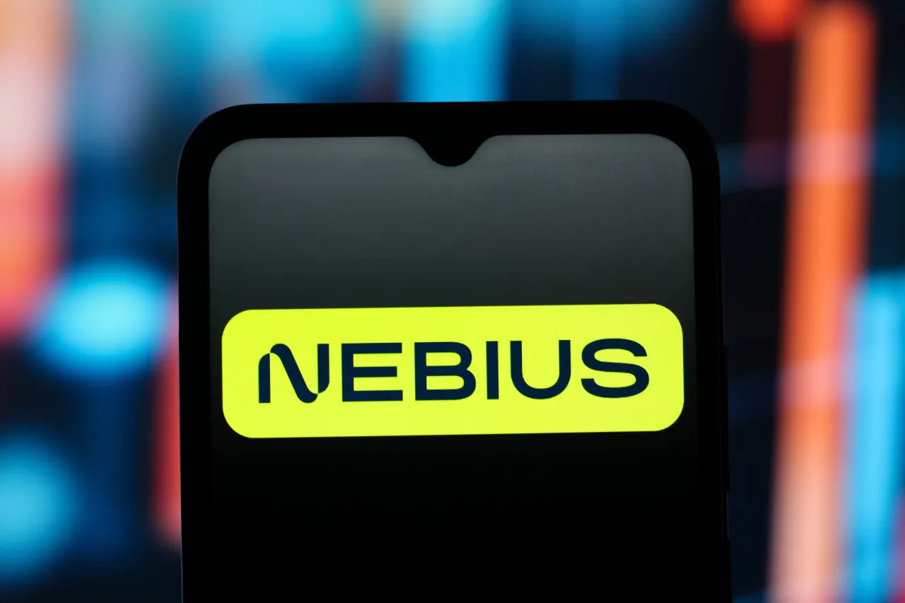 The Nebius Group logo is seen displayed on a smartphone screen. (Photo Illustration by Thomas Fuller/SOPA Images/LightRocket via Getty Images)