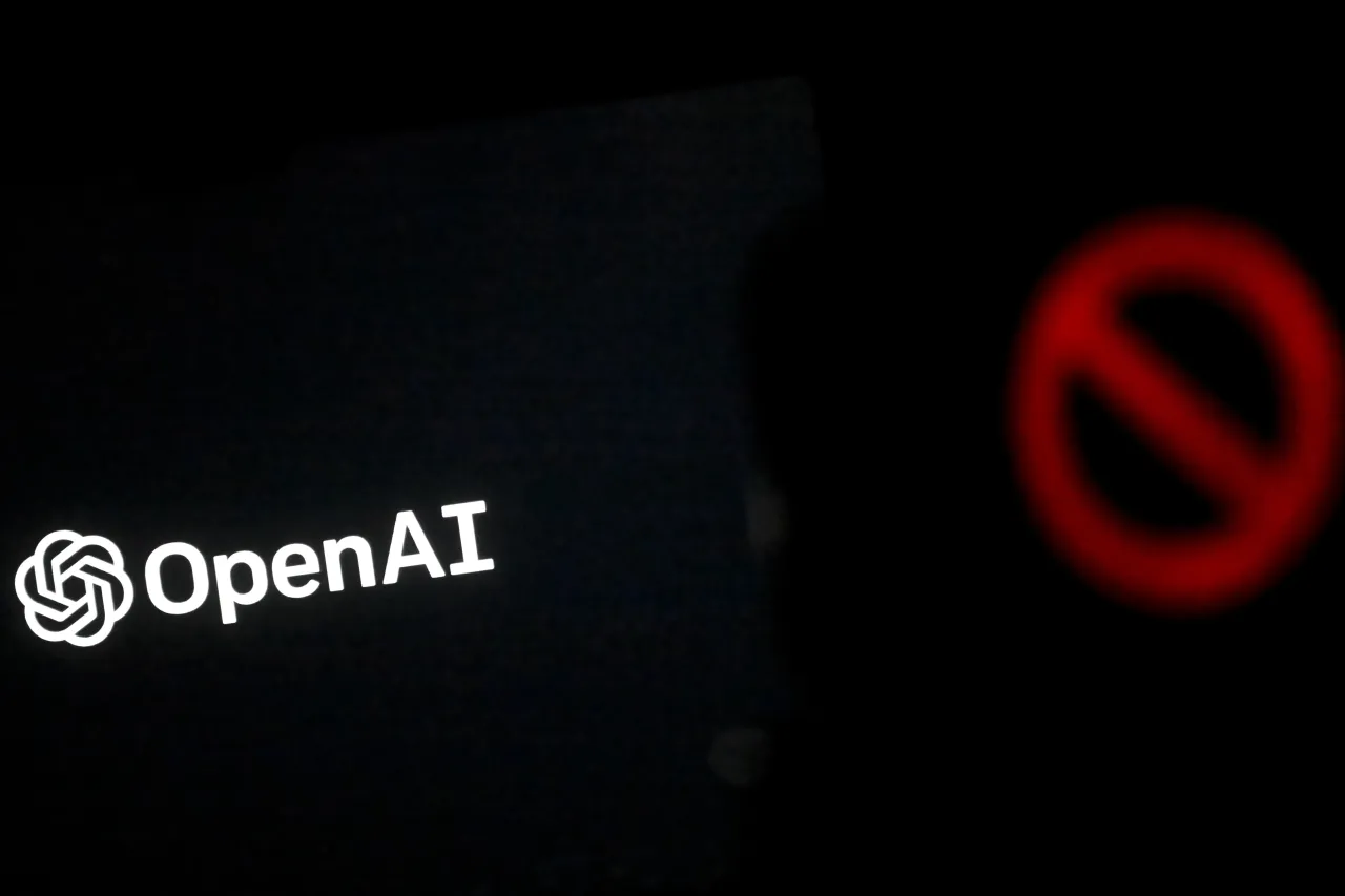 In this photo illustration the OpenAI logo is displayed on a screen. (Photo by Arda Kucukkaya/Anadolu via Getty Images)