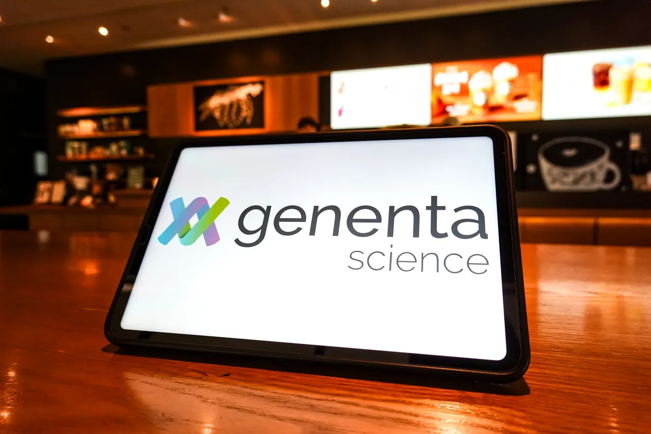  In this photo illustration, the Genenta Science logo is displayed on the screen of a tablet. (Photo Illustration by Sheldon Cooper/SOPA Images/LightRocket via Getty Images)
