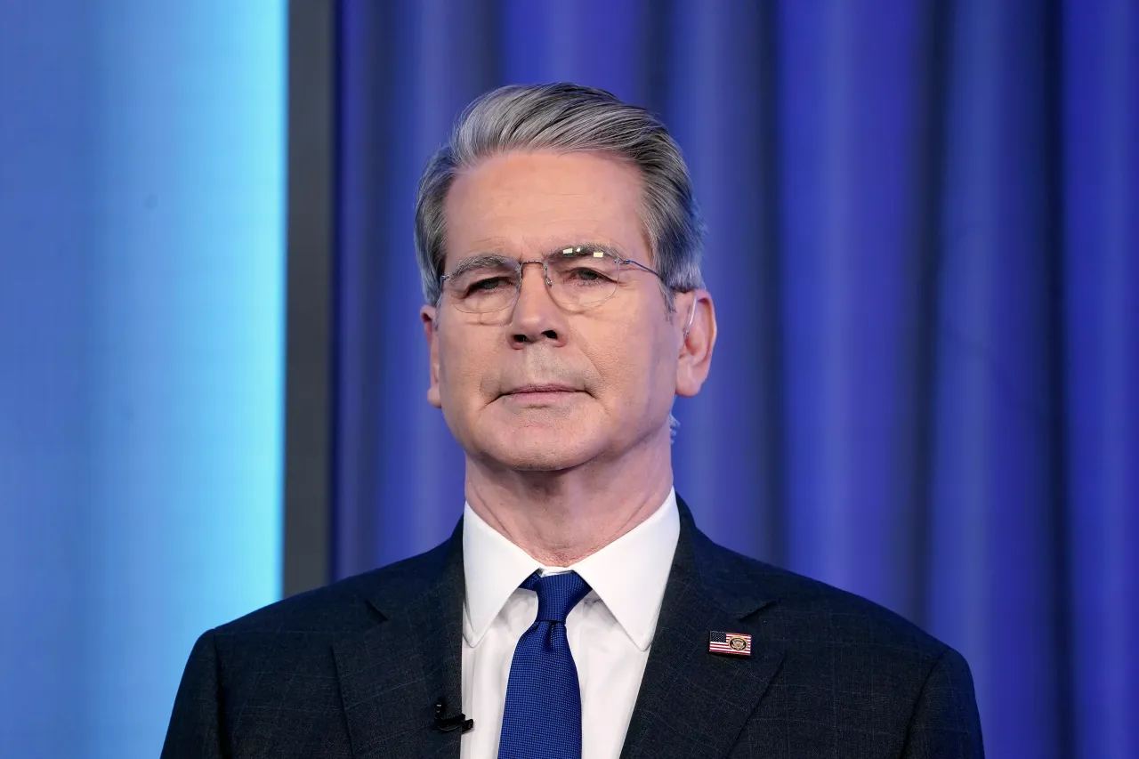 US Treasury Secretary Scott Bessent visits "FOX & Friends" at Fox News Channel Studios on November 12, 2025 in New York City. (Photo by John Lamparski/Getty Images)