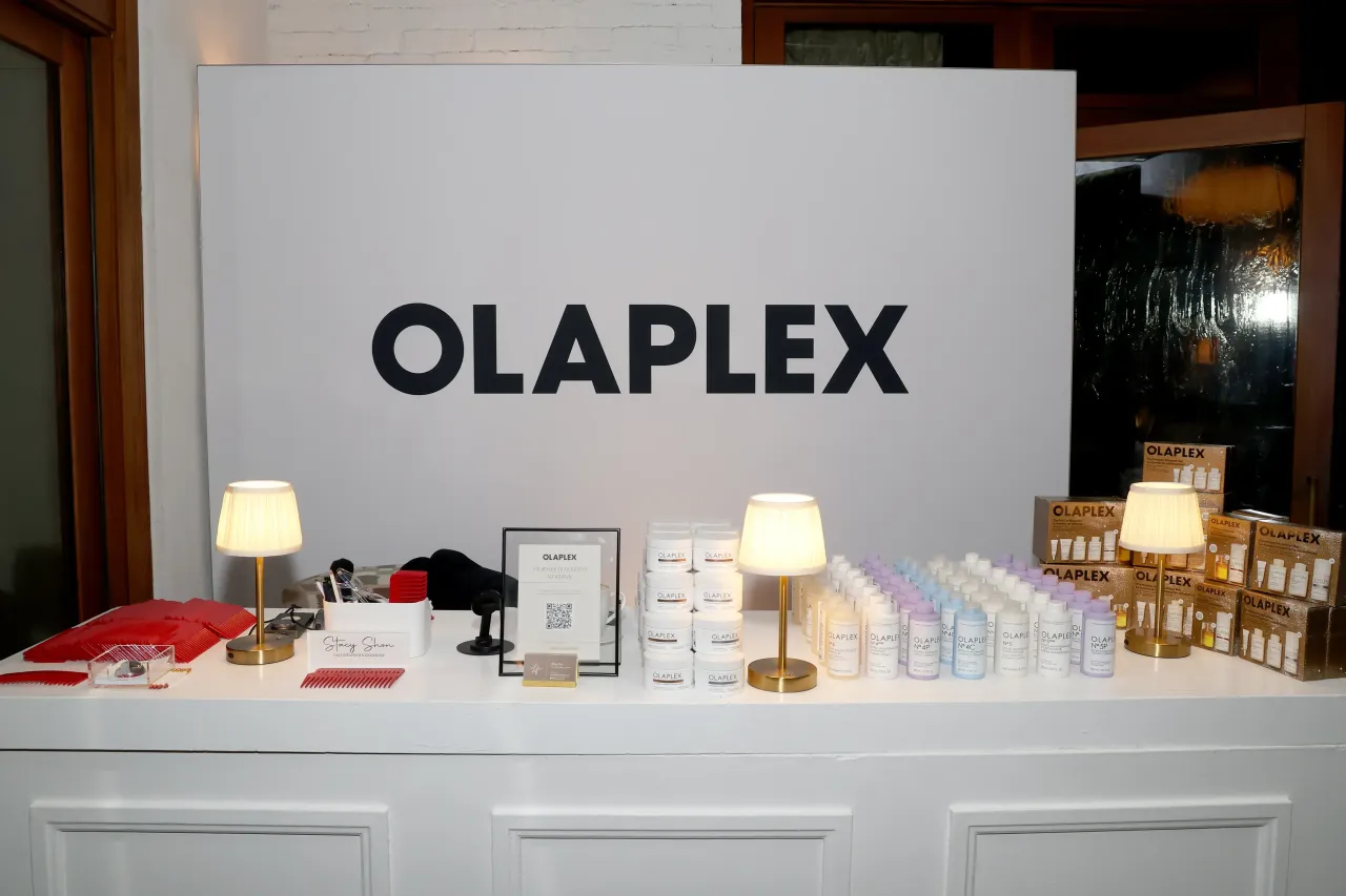 Olaplex products on display during The Hollywood Reporter & Medicube Beauty Dinner sponsored by Olaplex & Reyka Vodka at Holloway House on November 19, 2025 in West Hollywood, California. (Photo by Phillip Faraone/The Hollywood Reporter via Getty Images)