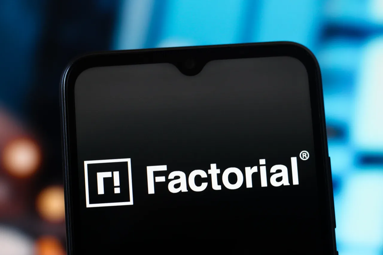 In this photo illustration, the Factorial Energy logo is seen displayed on a smartphone screen. (Photo Illustration by Thomas Fuller/SOPA Images/LightRocket via Getty Images)