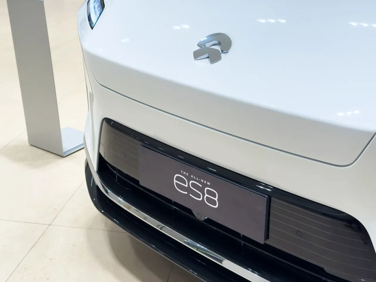 A NIO electric SUV ES8 is displayed in a NIO store in Yangzhou, Jiangsu, China, on January 21, 2026. (Photo by Costfoto/NurPhoto via Getty Images)
