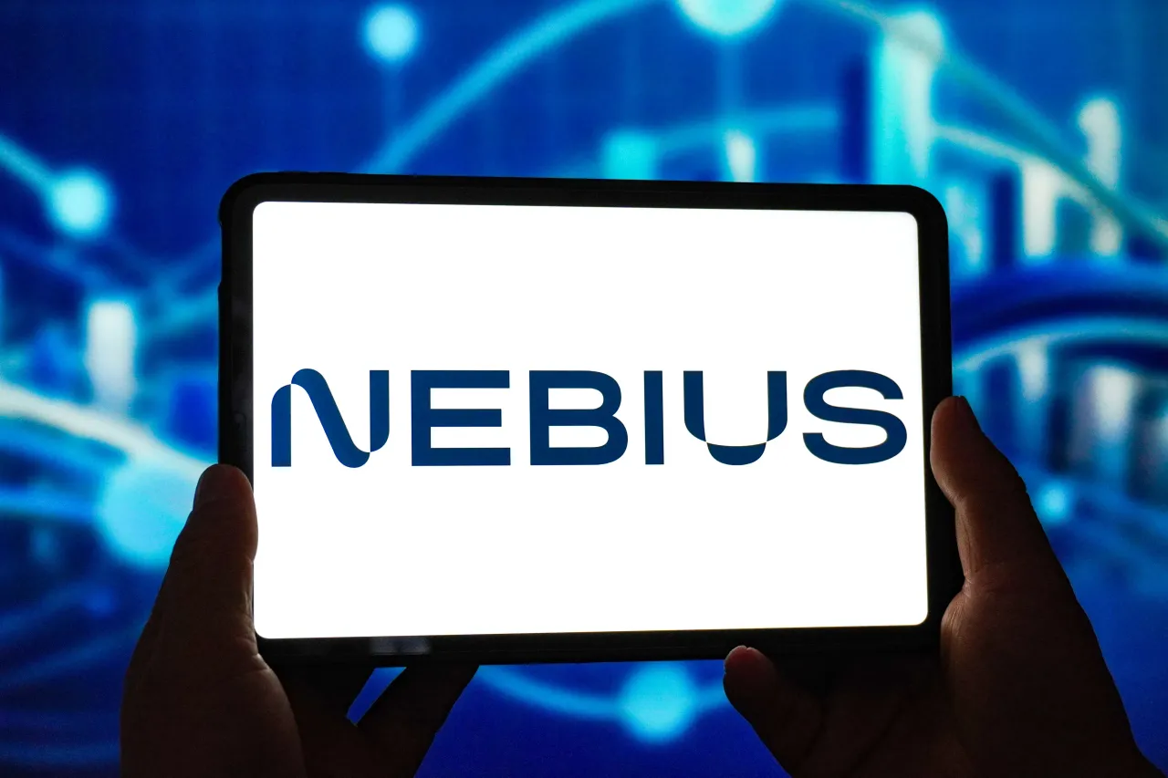 In this photo illustration, the NEBIUS logo is seen displayed on the screen of a smart tablet. (Photo Illustration by Sheldon Cooper/SOPA Images/LightRocket via Getty Images)
