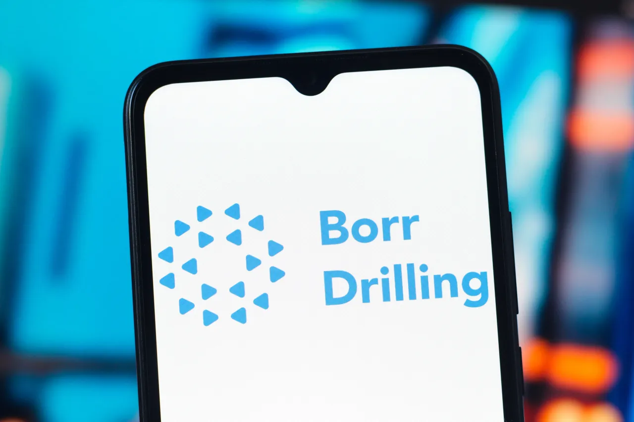 In this photo illustration, the Borr Drilling logo is seen displayed on a smartphone screen. (Photo Illustration by Thomas Fuller/SOPA Images/LightRocket via Getty Images)