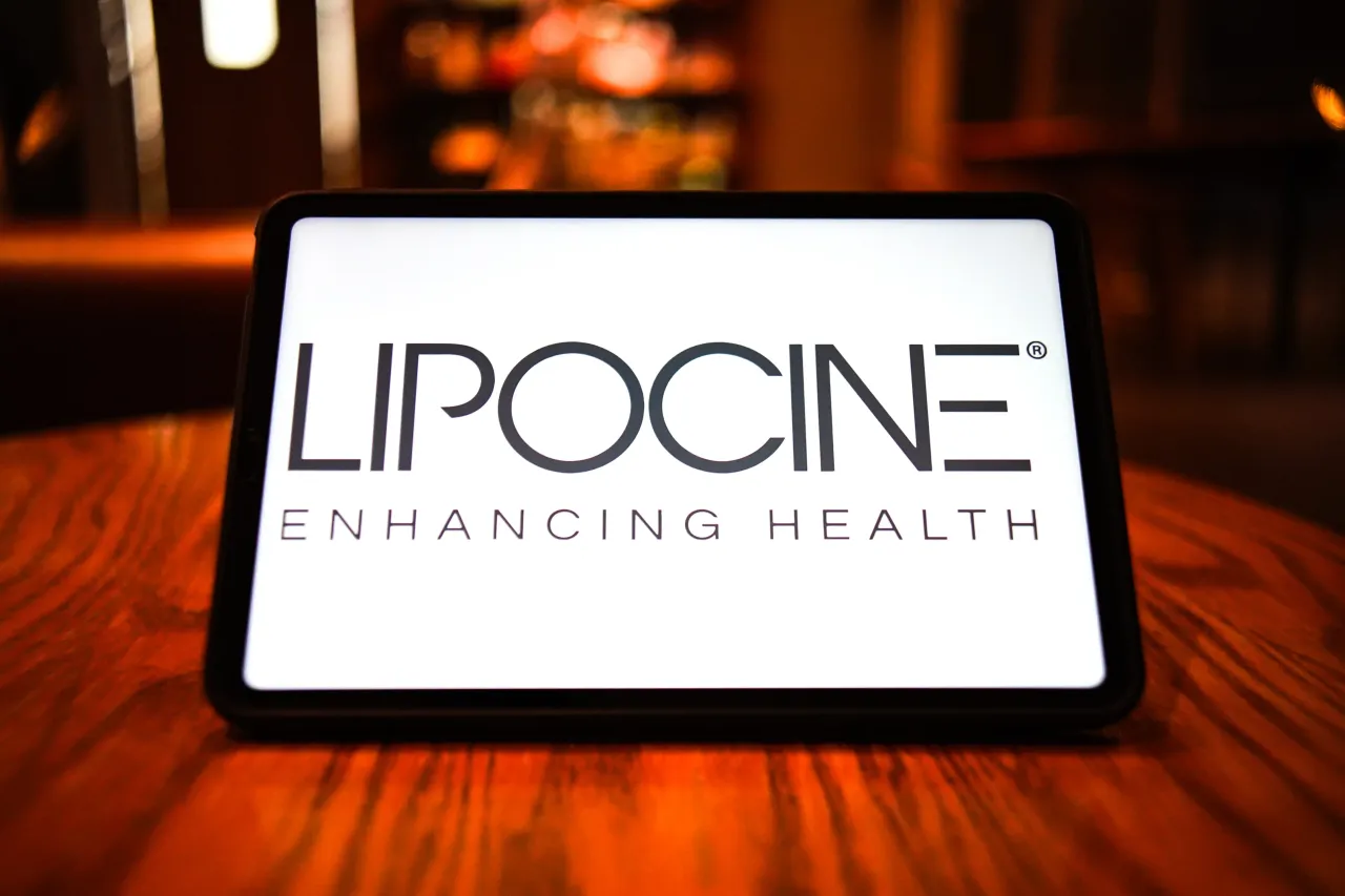 In this photo illustration, the logo of Lipocine is displayed on the screen of a smart tablet. (Photo Illustration by Sheldon Cooper/SOPA Images/LightRocket via Getty Images)