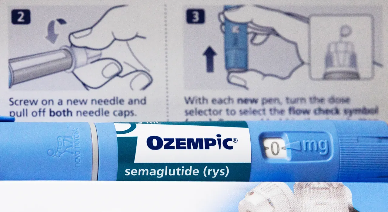 Ozempic is medicine for adults with type 2 diabetes that along with diet and exercise may improve blood sugar. While some doctors are prescribing it "off label" for weight loss, on March 17, 2026 in Sydney, Australia. (Photo by Steve Christo/Getty Images)