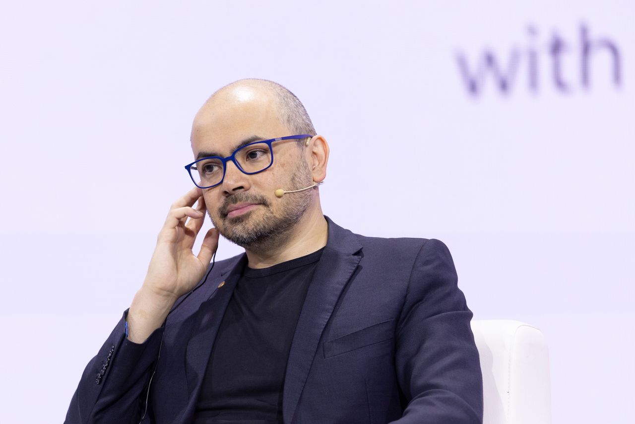 Demis Hassabis, co-founder and CEO of Google DeepMind, speaks during a Google event in Seoul, South Korea, on April 29, 2026. (Photo by Chris Jung/NurPhoto via Getty Images)