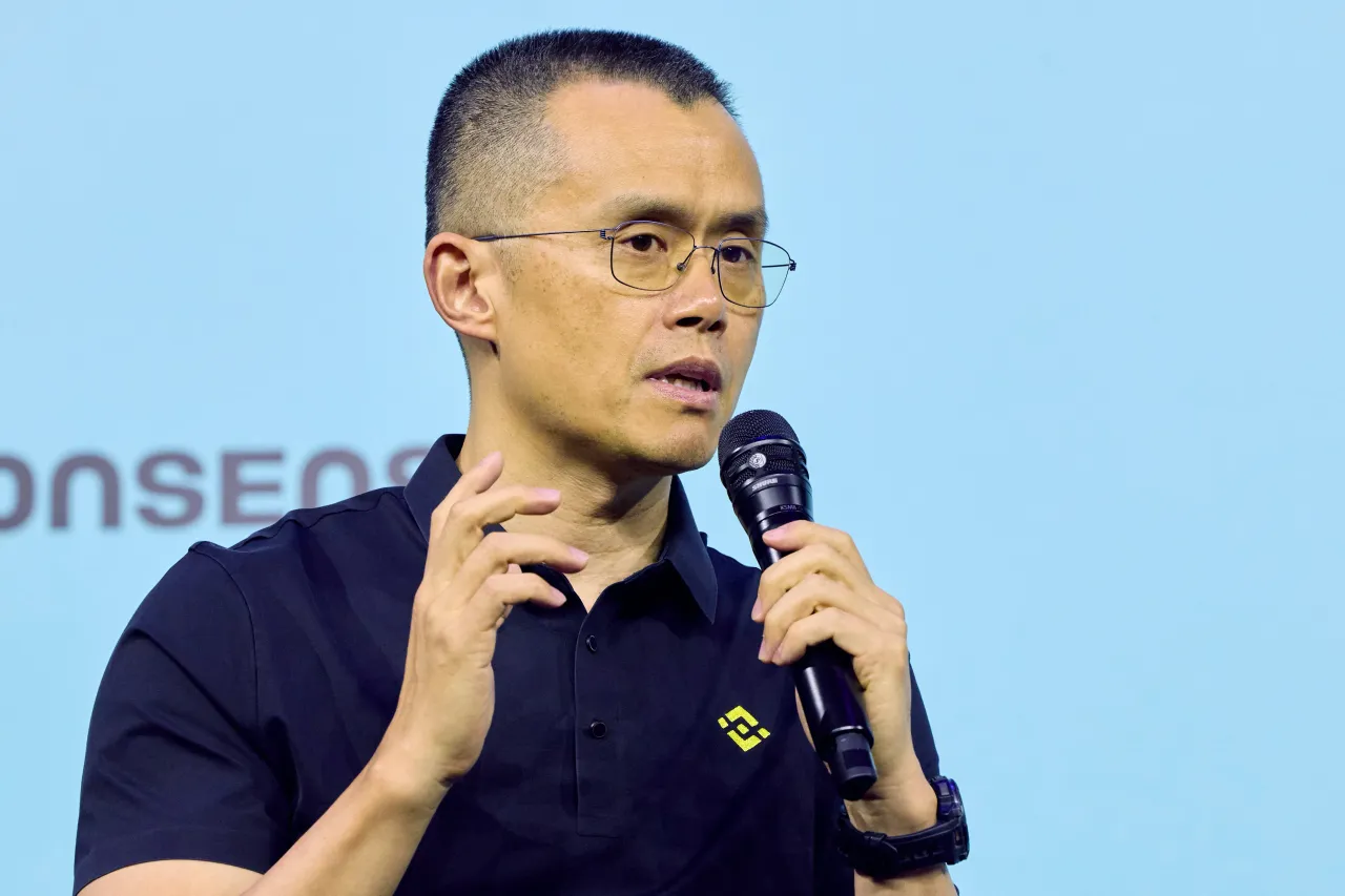 Changpeng Zhao known also as "CZ" speaks during Consensus Miami 2026 at Miami Beach Convention Center on May 07, 2026 in Miami Beach, Florida. (Photo by Romain Maurice/Getty Images)