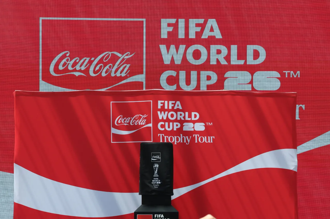World Cup fever kicks off in Toronto at Nathan Phillips Square with an event that unveils the original FIFA World Cup trophy May 25, 2026. Steve Russell/Toronto Star (Steve Russell/Toronto Star via Getty Images)