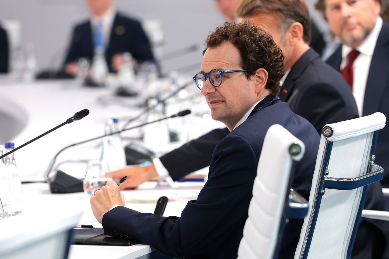 CEO of Anthropic Dario Amodei attends a working lunch with G7 leaders during the G7 Summit on June 17, 2026 in Evian-les-Bains, France. (Photo by Anna Moneymaker/Getty Images)