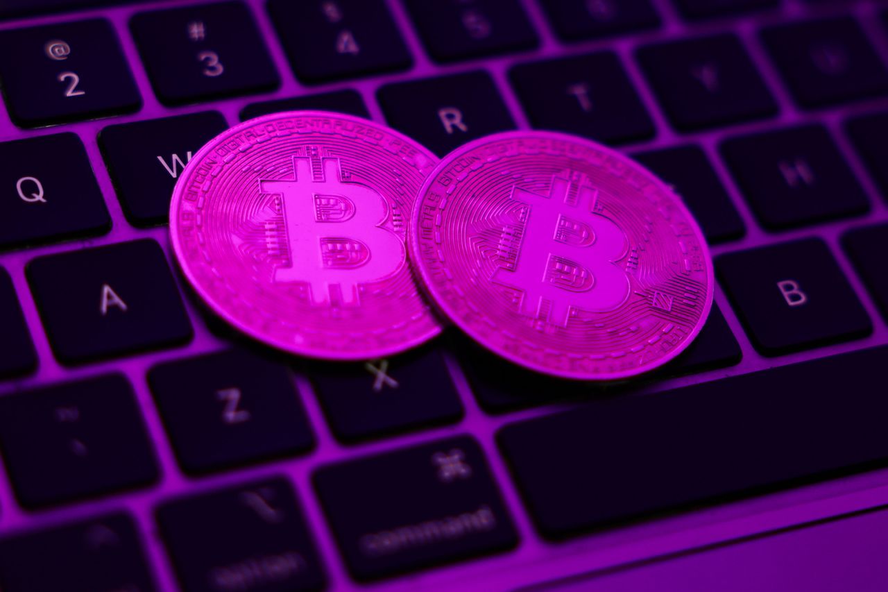 A laptop keyboard and representation of Bitcoin are seen in this illustration photo taken in Krakow, Poland on August 27, 2026. (Photo by Jakub Porzycki/NurPhoto via Getty Images)
