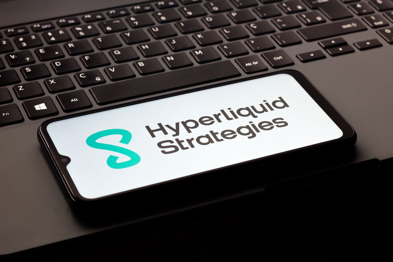  In this photo illustration, the Hyperliquid Strategies logo is seen displayed on a smartphone screen. (Photo Illustration by Thomas Fuller/SOPA Images/LightRocket via Getty Images)