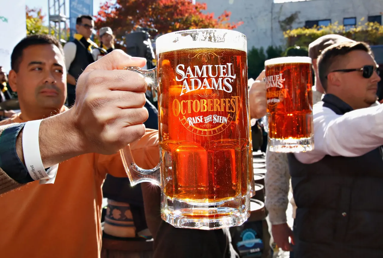 A view of Samuel Adams at Oktoberfest on October 19, 2014 in New York City. (Photo by Cindy Ord/Getty Images for NYCWFF)