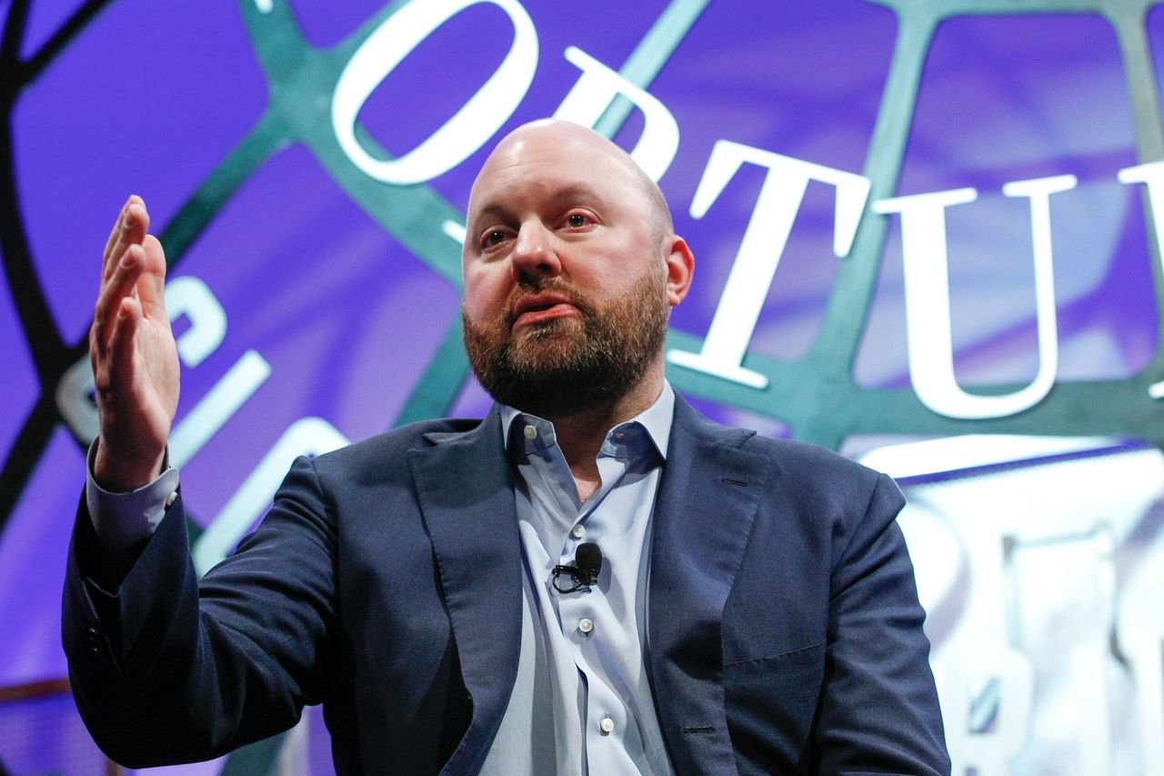 Marc Andreessen on a panel at the Fortune Global Forum - Day2 at the Fairmont Hotel on November 3, 2015 in San Francisco, California. (Photo by Kimberly White/Getty Images for Fortune)