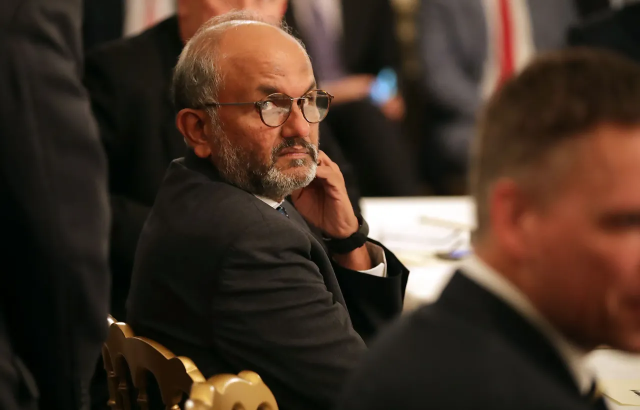 Adobe CEO Shantanu Narayen and other technology executives attend a meeting of the White House's American Technology Council on June 19, 2017 in Washington, DC. (Photo by Chip Somodevilla/Getty Images)