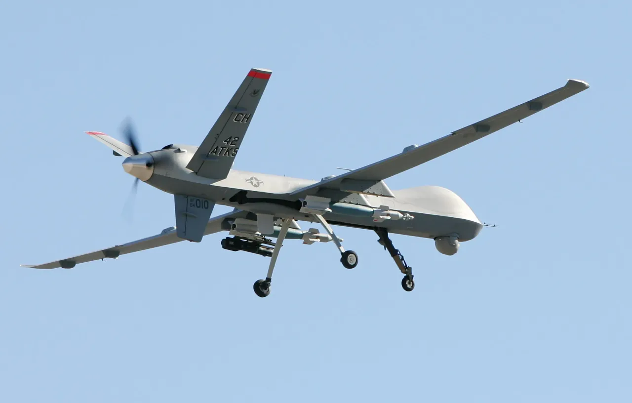 An MQ-9 Reaper takes off August 8, 2007 at Creech Air Force Base in Indian Springs, Nevada.