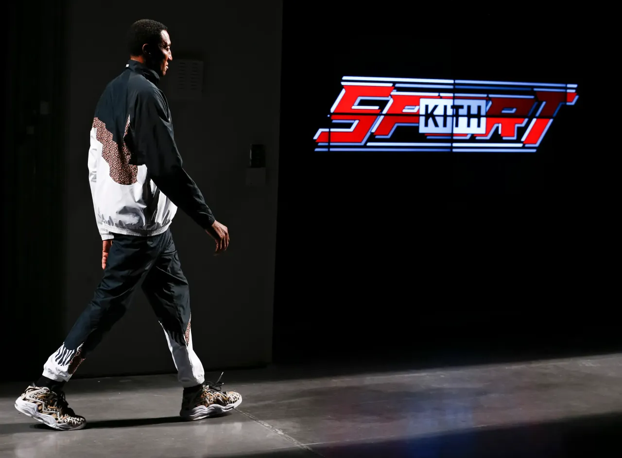 Retired NBA player Scottie Pippin walks the runway during the Kith Sport fashion show at the Classic Car Club on September 7, 2017 in New York City. (Photo by Brian Ach/Getty Images)