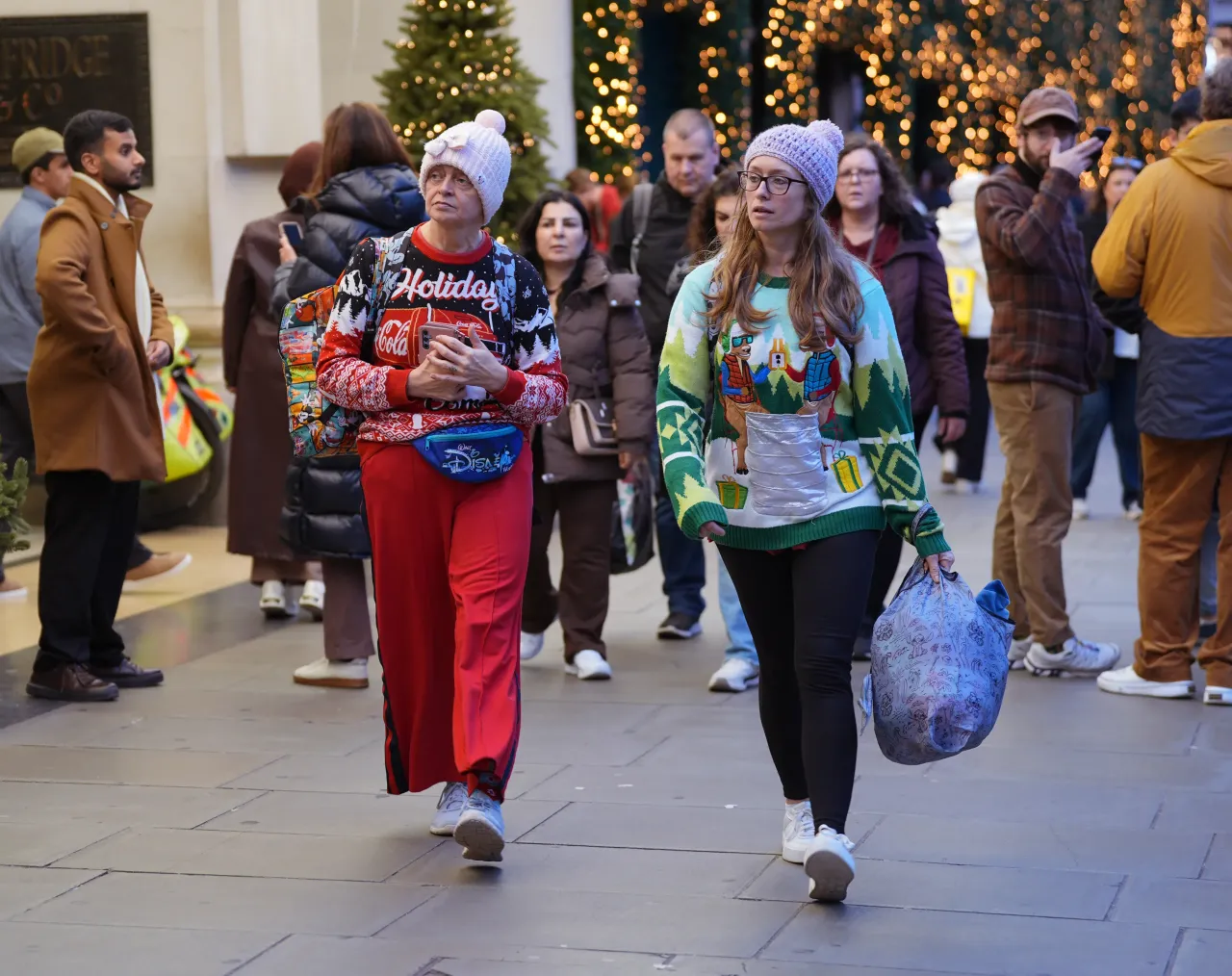 Shoppers on Oxford Street in London, ahead of the festive season. Picture date: Thursday December 11, 2025.