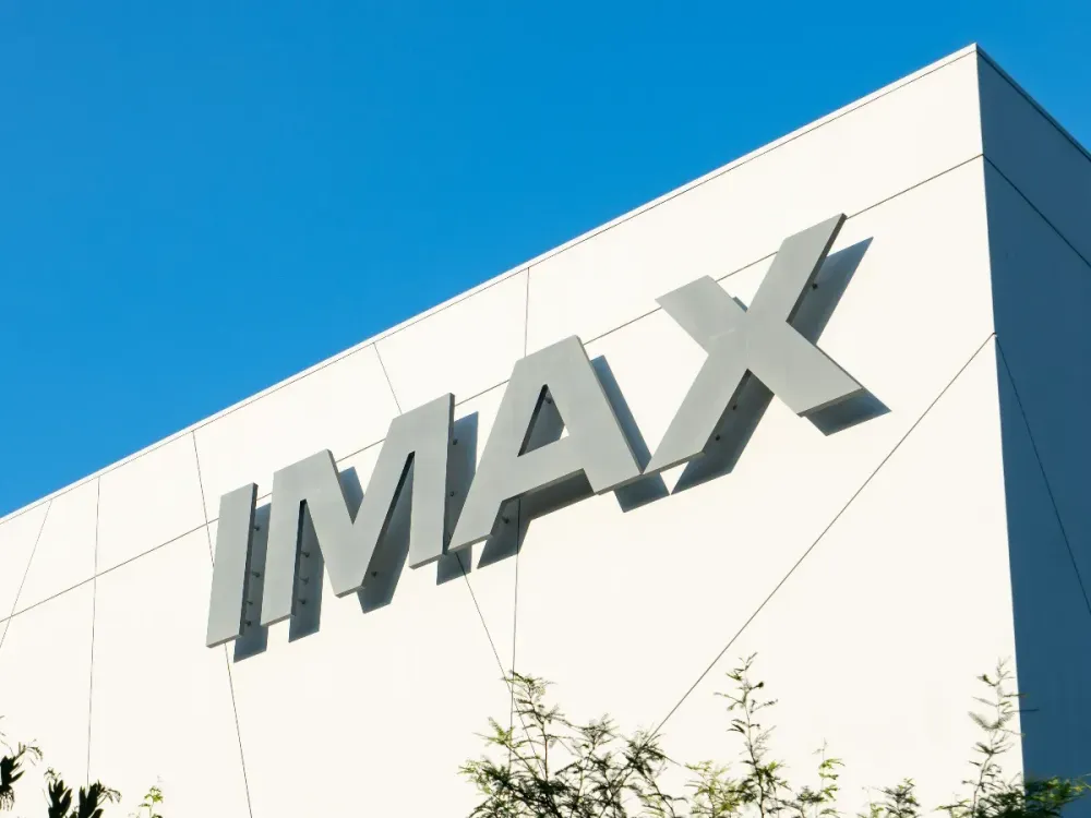 General views of the IMAX Corporation headquarters on October 15, 2020 in Playa Vista, California. (Photo by AaronP/Bauer-Griffin/GC Images)
