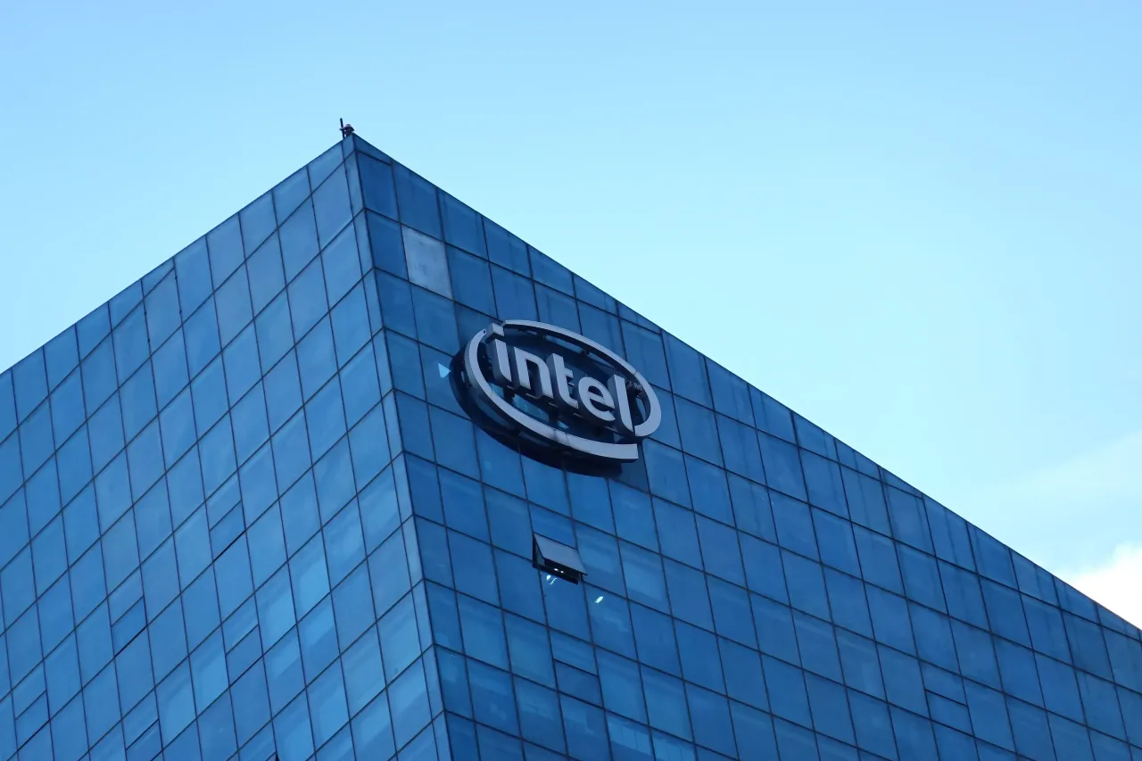 A view of Intel office building on August 22, 2025, in Beijing, China.