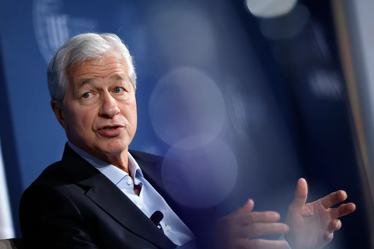  JPMorgan Chase CEO Jamie Dimon speaks at The Institute Of International Finance annual membership meeting at the Ronald Reagan Building on October 24, 2024 in Washington, DC.