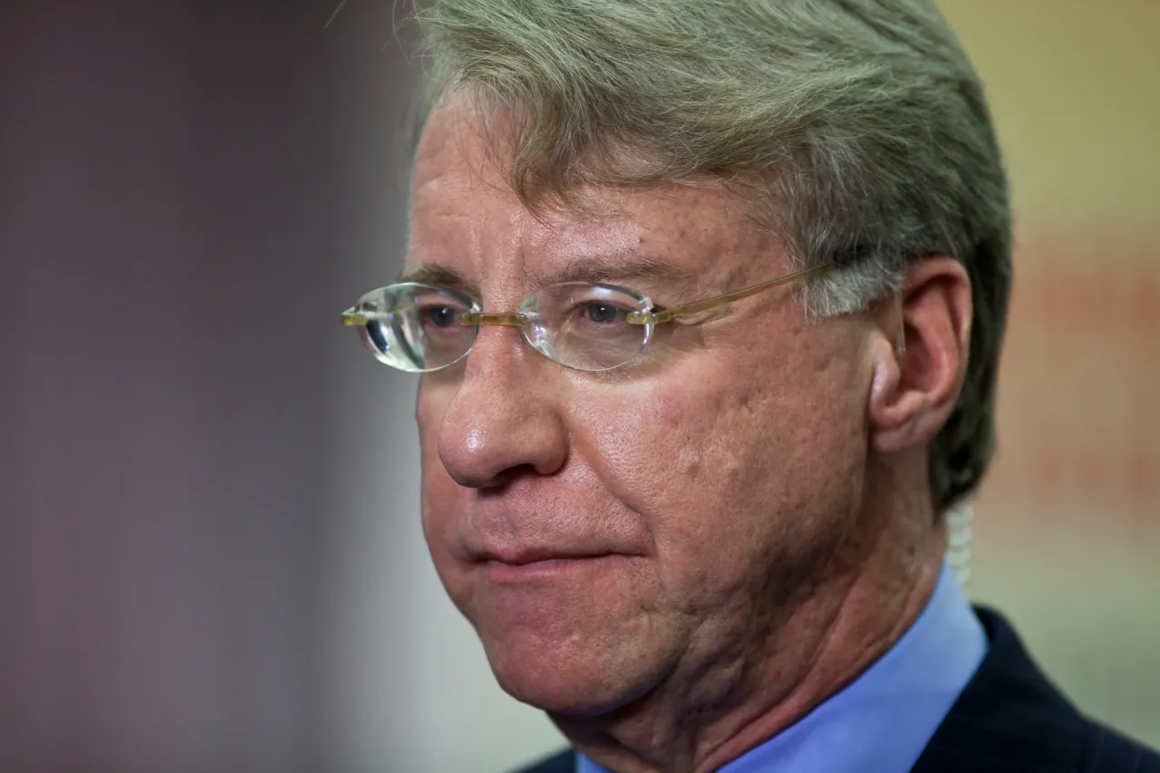 James Chanos, President and Founder of Kynikos Associates Ltd., speaks during the 2010 Buttonwood Gathering sponsored by The Economist magazine in New York, on Tuesday, October 25, 2010. 