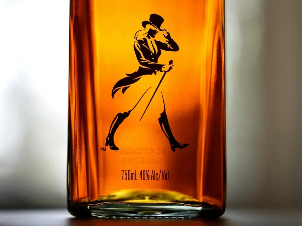 A limited edition bottle of Johnnie Walker whisky called "Jane Walker" is displayed on March 3, 2018 in Sacramento, California.(Photo by Justin Sullivan/Getty Images)