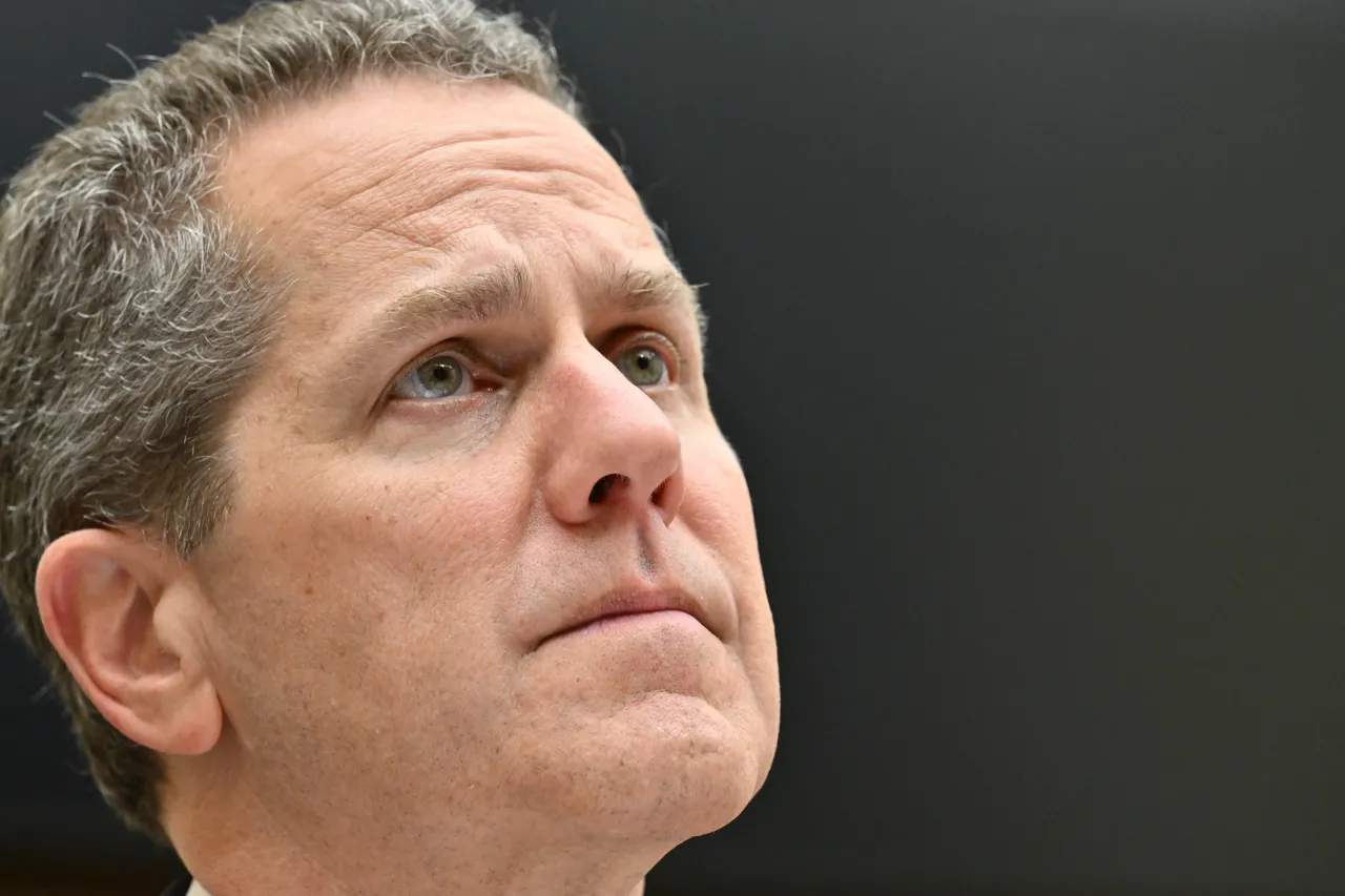  Michael Barr, Vice Chair for Supervision, Board of Governors of the Fed, listens during a House Committee on Financial Services Hearing on November 15, 2023, in Washington, D.C. 